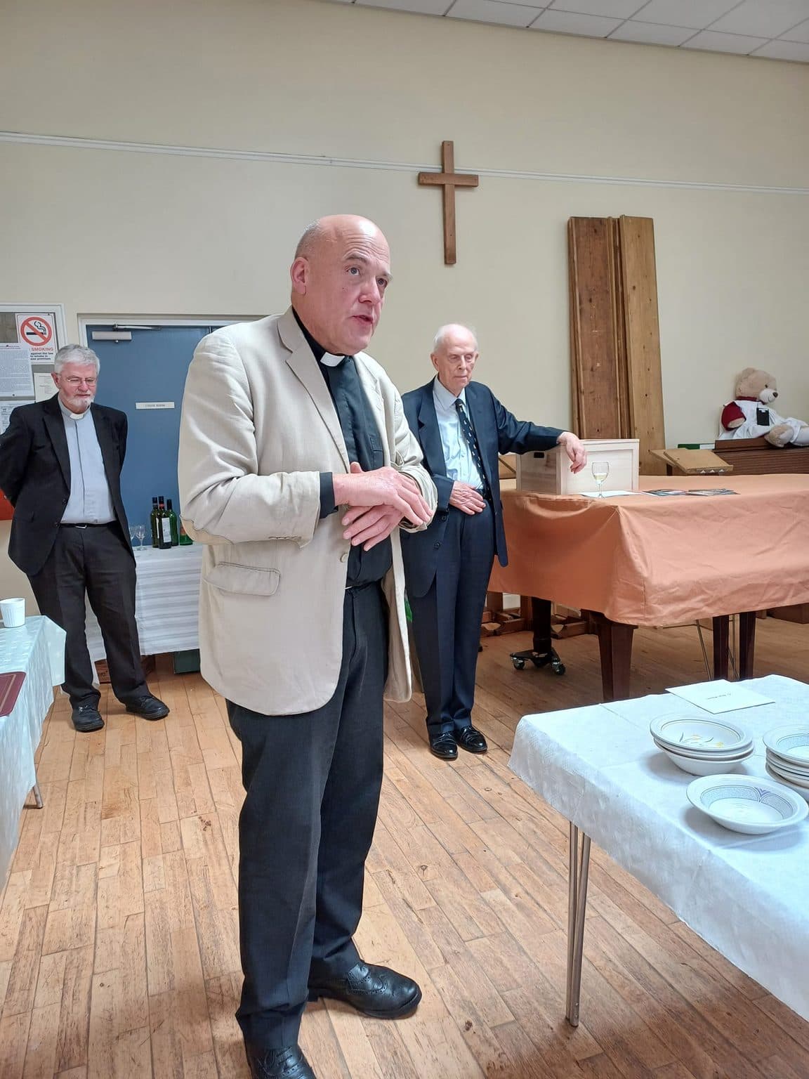 A talk in the parish hall
