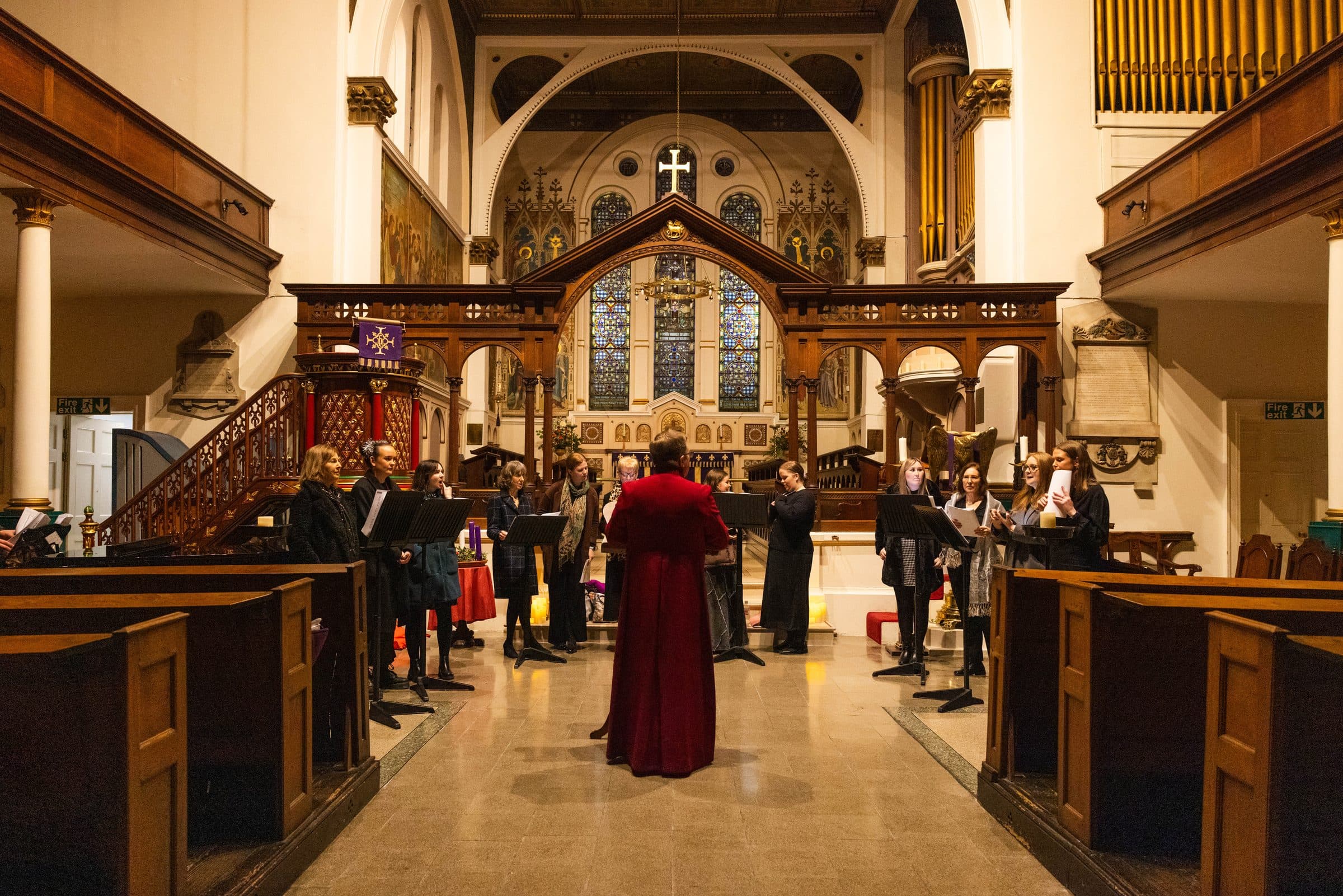 The congregation gathered for the Choral Eucharist at St George's